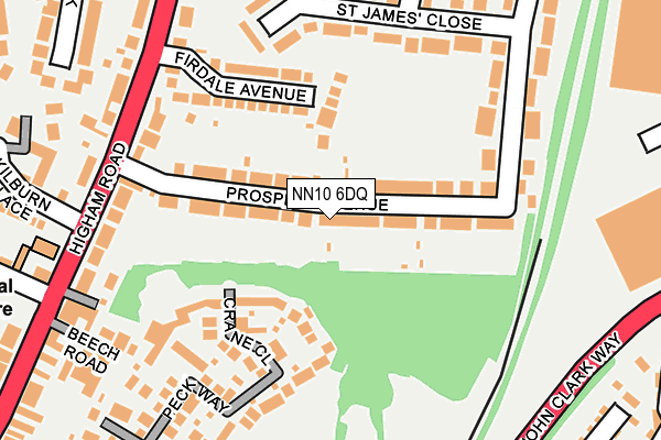 NN10 6DQ map - OS OpenMap – Local (Ordnance Survey)