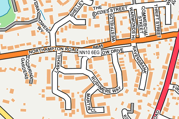NN10 6EG map - OS OpenMap – Local (Ordnance Survey)