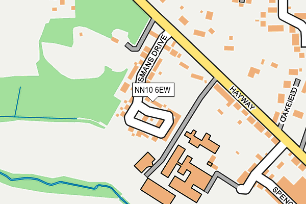 NN10 6EW map - OS OpenMap – Local (Ordnance Survey)