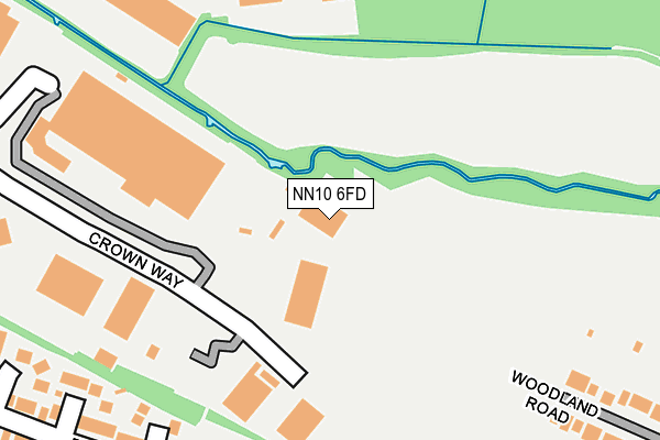 NN10 6FD map - OS OpenMap – Local (Ordnance Survey)