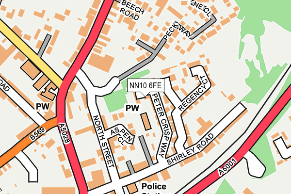 NN10 6FE map - OS OpenMap – Local (Ordnance Survey)
