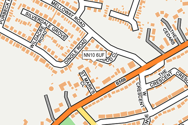 NN10 6UF map - OS OpenMap – Local (Ordnance Survey)