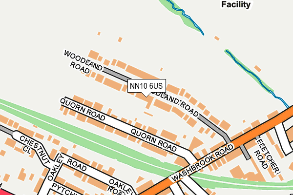 NN10 6US map - OS OpenMap – Local (Ordnance Survey)