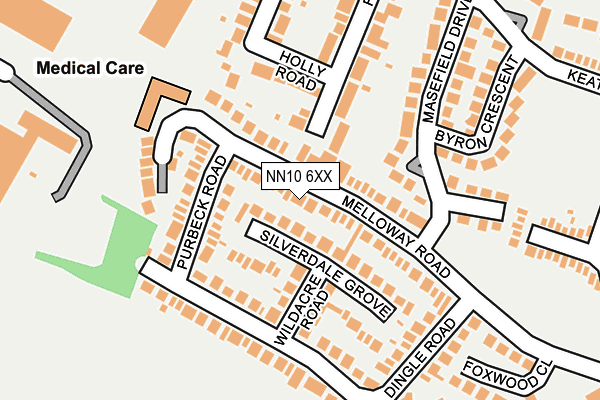 NN10 6XX map - OS OpenMap – Local (Ordnance Survey)