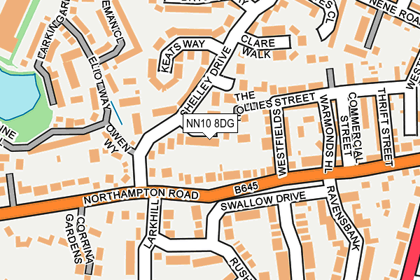 NN10 8DG map - OS OpenMap – Local (Ordnance Survey)