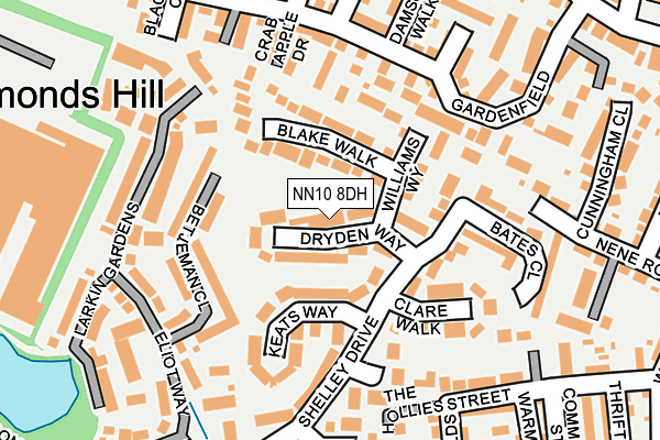 NN10 8DH map - OS OpenMap – Local (Ordnance Survey)