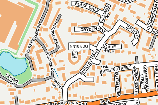 NN10 8DQ map - OS OpenMap – Local (Ordnance Survey)