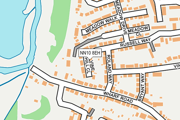 NN10 8EH map - OS OpenMap – Local (Ordnance Survey)