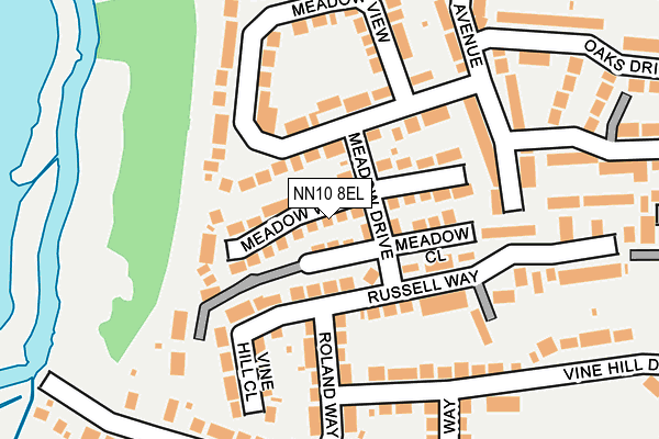 NN10 8EL map - OS OpenMap – Local (Ordnance Survey)