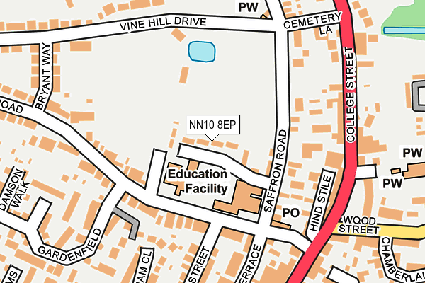 NN10 8EP map - OS OpenMap – Local (Ordnance Survey)