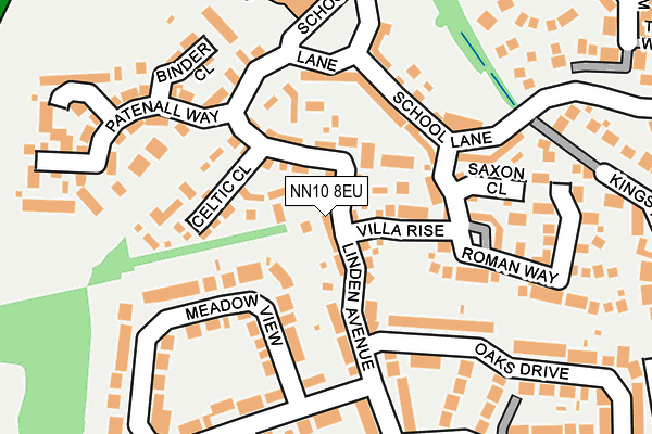 NN10 8EU map - OS OpenMap – Local (Ordnance Survey)