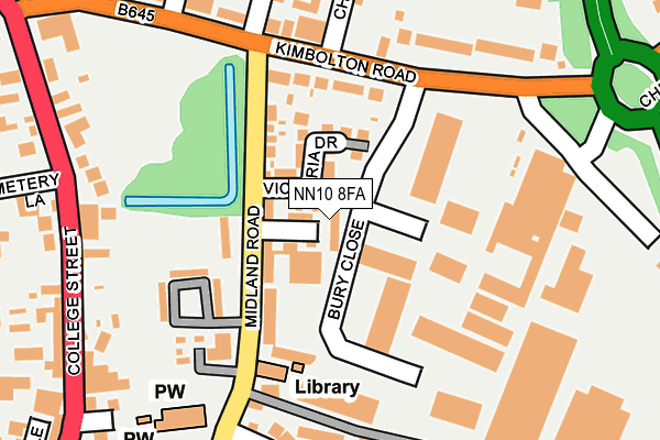NN10 8FA map - OS OpenMap – Local (Ordnance Survey)