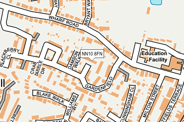 NN10 8FN map - OS OpenMap – Local (Ordnance Survey)