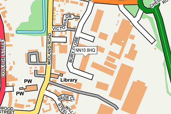 NN10 8HQ map - OS OpenMap – Local (Ordnance Survey)