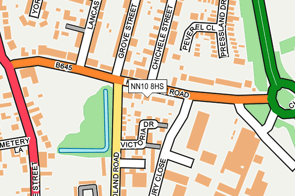 NN10 8HS map - OS OpenMap – Local (Ordnance Survey)