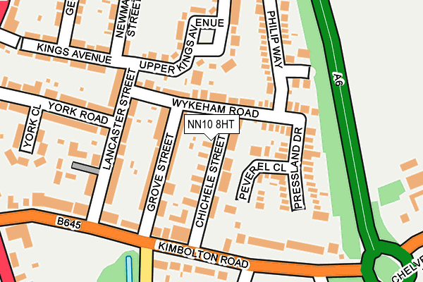 NN10 8HT map - OS OpenMap – Local (Ordnance Survey)