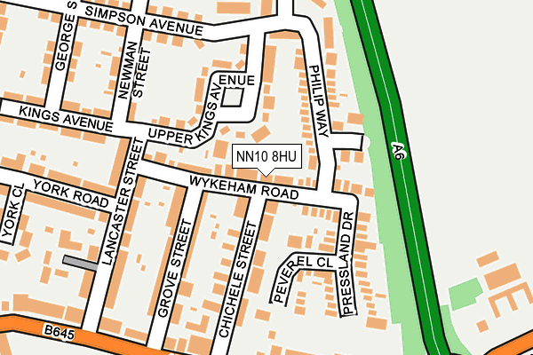NN10 8HU map - OS OpenMap – Local (Ordnance Survey)