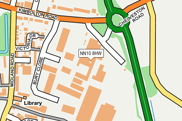 NN10 8HW map - OS OpenMap – Local (Ordnance Survey)