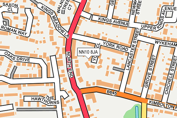 NN10 8JA map - OS OpenMap – Local (Ordnance Survey)