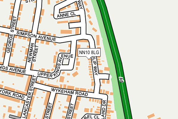 NN10 8LG map - OS OpenMap – Local (Ordnance Survey)
