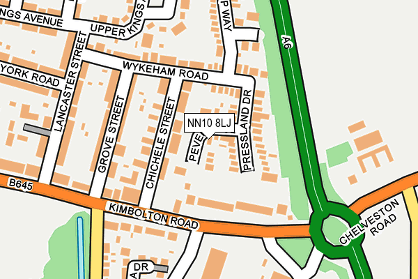 NN10 8LJ map - OS OpenMap – Local (Ordnance Survey)