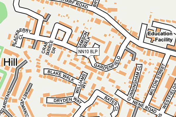 NN10 8LP map - OS OpenMap – Local (Ordnance Survey)