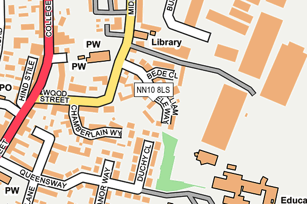 NN10 8LS map - OS OpenMap – Local (Ordnance Survey)