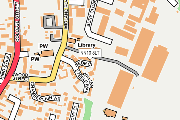 NN10 8LT map - OS OpenMap – Local (Ordnance Survey)
