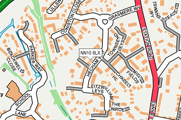 NN10 8LX map - OS OpenMap – Local (Ordnance Survey)