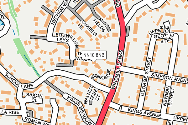 NN10 8NB map - OS OpenMap – Local (Ordnance Survey)
