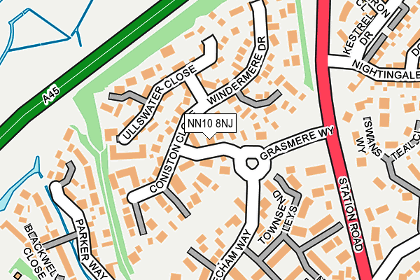 NN10 8NJ map - OS OpenMap – Local (Ordnance Survey)