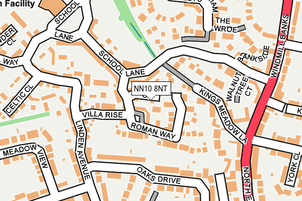 NN10 8NT map - OS OpenMap – Local (Ordnance Survey)