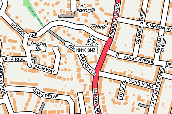 NN10 8NZ map - OS OpenMap – Local (Ordnance Survey)