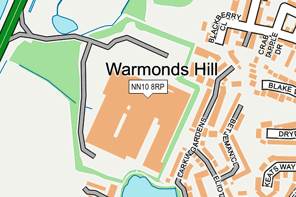 NN10 8RP map - OS OpenMap – Local (Ordnance Survey)