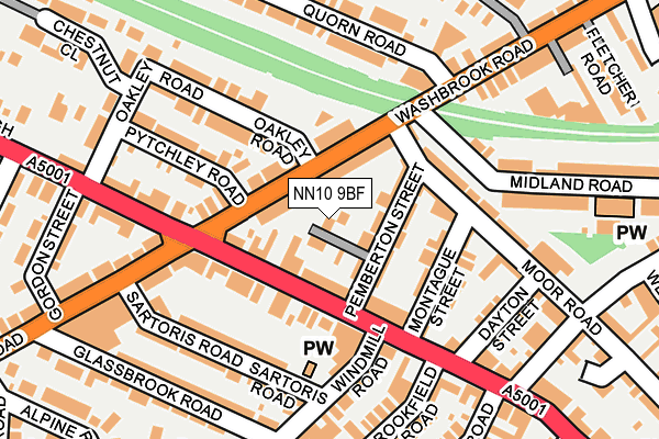 NN10 9BF map - OS OpenMap – Local (Ordnance Survey)