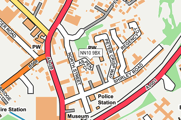 NN10 9BX map - OS OpenMap – Local (Ordnance Survey)