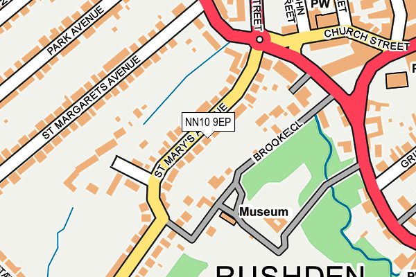 NN10 9EP map - OS OpenMap – Local (Ordnance Survey)