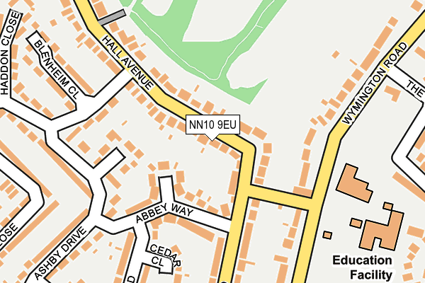 NN10 9EU map - OS OpenMap – Local (Ordnance Survey)