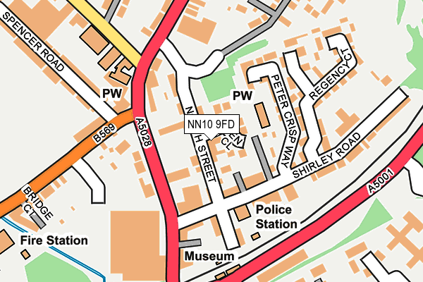 NN10 9FD map - OS OpenMap – Local (Ordnance Survey)
