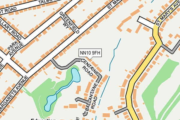 NN10 9FH map - OS OpenMap – Local (Ordnance Survey)