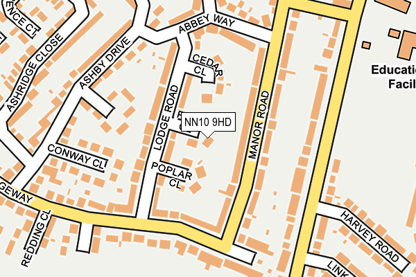 NN10 9HD map - OS OpenMap – Local (Ordnance Survey)