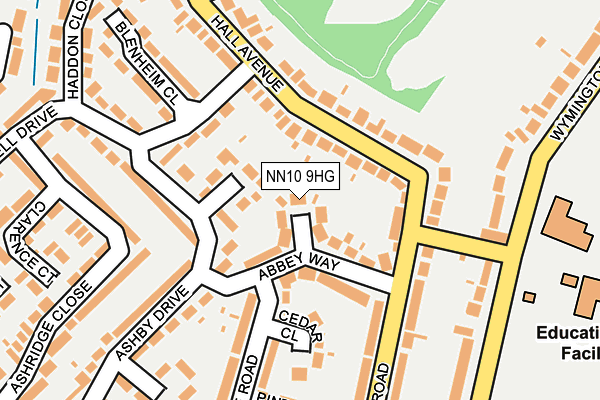 NN10 9HG map - OS OpenMap – Local (Ordnance Survey)