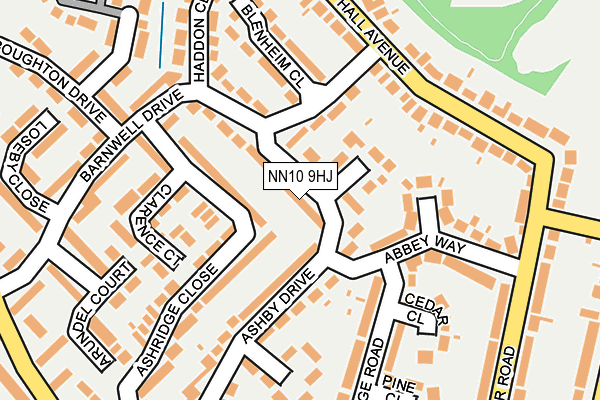 NN10 9HJ map - OS OpenMap – Local (Ordnance Survey)