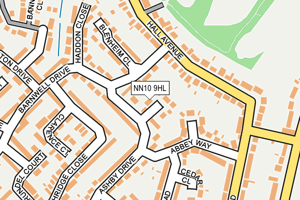 NN10 9HL map - OS OpenMap – Local (Ordnance Survey)