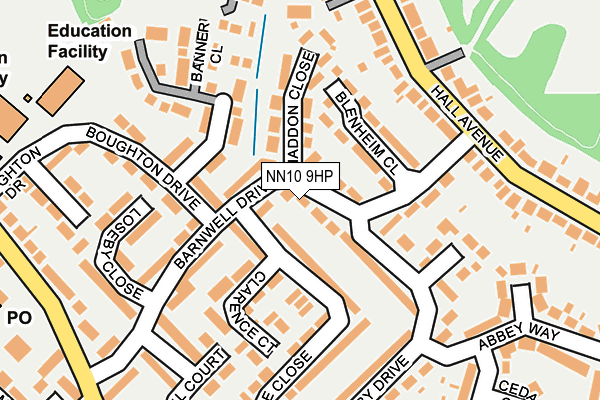 NN10 9HP map - OS OpenMap – Local (Ordnance Survey)