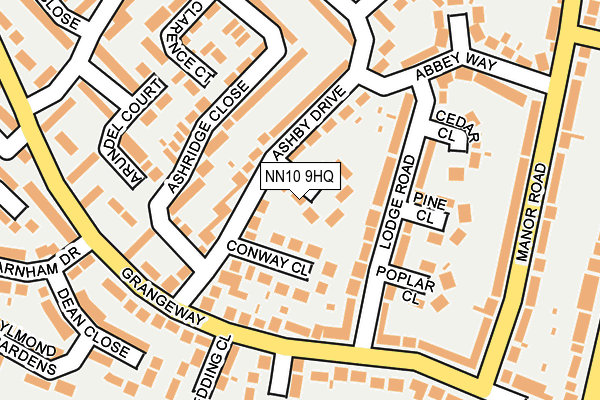NN10 9HQ map - OS OpenMap – Local (Ordnance Survey)