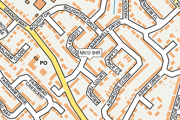 NN10 9HR map - OS OpenMap – Local (Ordnance Survey)