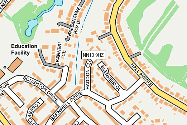 NN10 9HZ map - OS OpenMap – Local (Ordnance Survey)