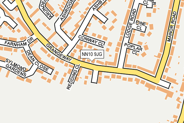 NN10 9JG map - OS OpenMap – Local (Ordnance Survey)