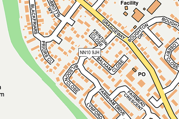 NN10 9JH map - OS OpenMap – Local (Ordnance Survey)